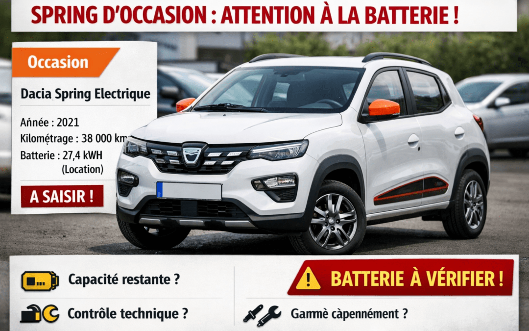 Spring d’occasion : attention à la batterie