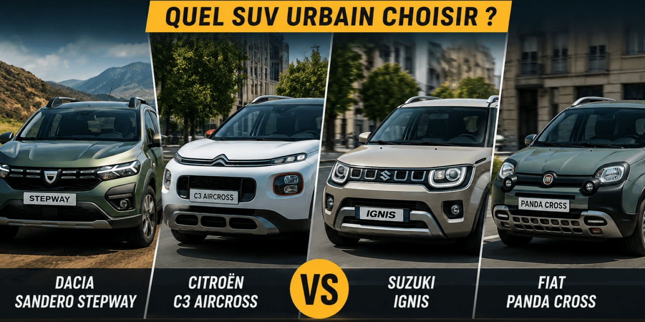Dacia Sandero Stepway vs Citroën C3 Aircross, Suzuki Ignis et Fiat Panda Cross : quel SUV urbain choisir ?